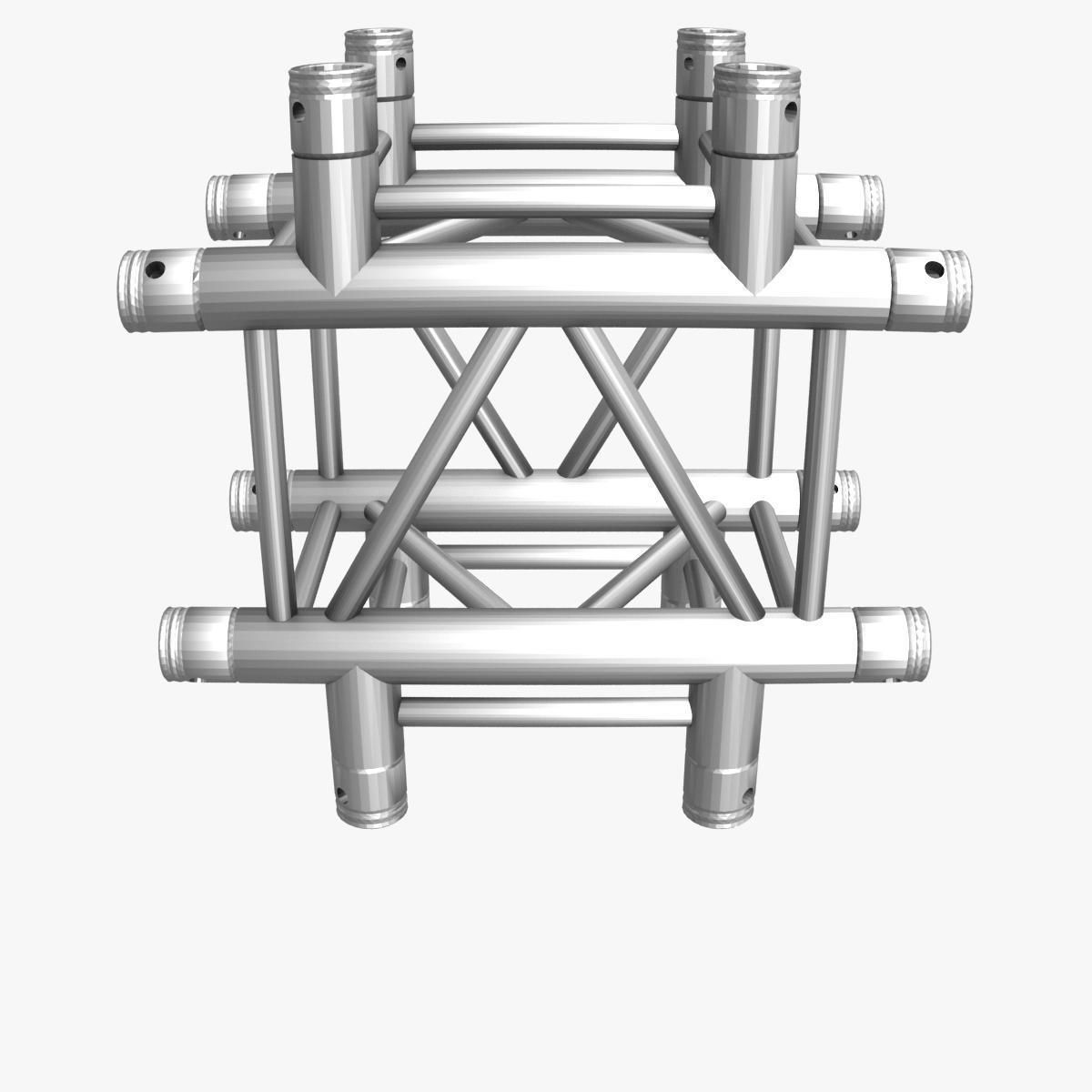 Square Truss Cross and T- Junction 31 3D model_4