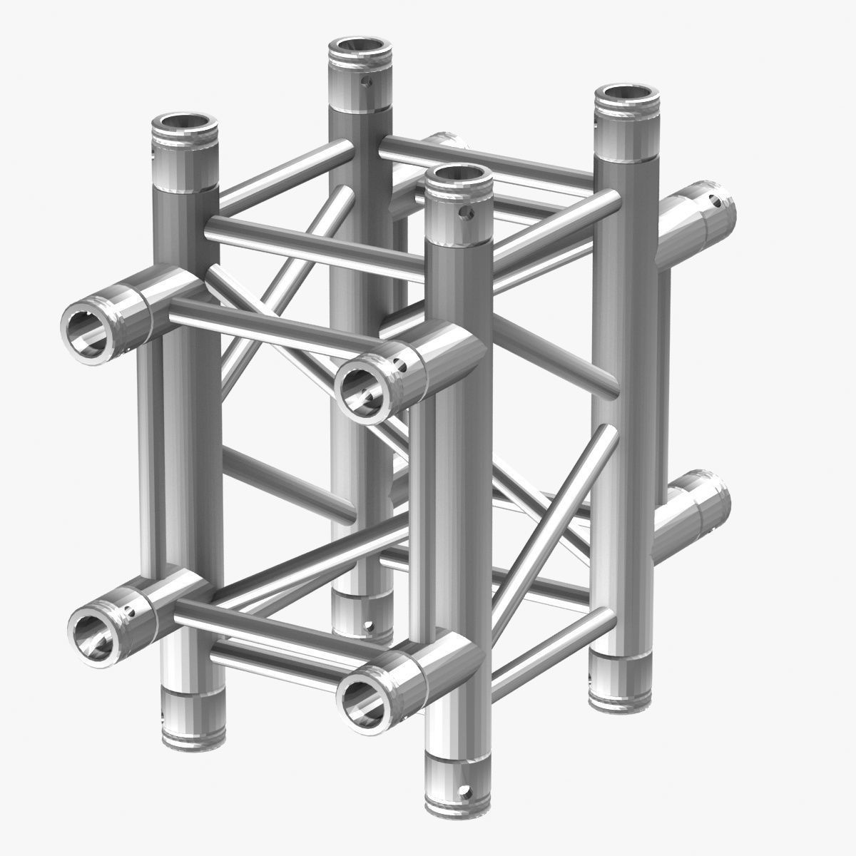 Square Truss Cross and T- Junction 31 3D model_1