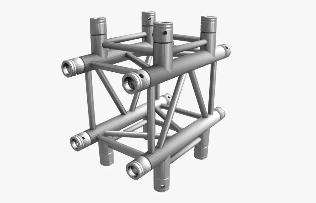 Square Truss Cross and T- Junction 31 3D model_0