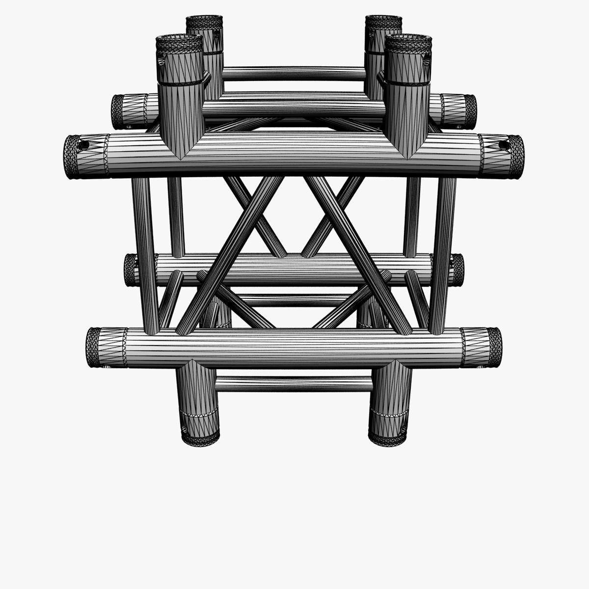 Square Truss Cross and T- Junction 31 3D model_5