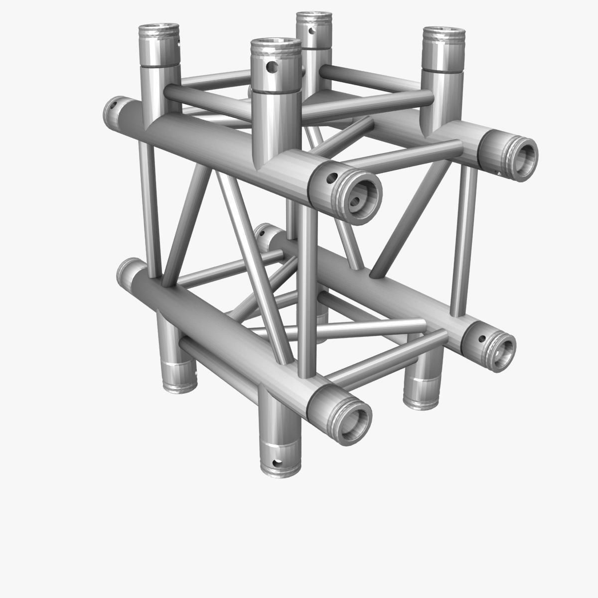 Square Truss Cross and T- Junction 31 3D model_9