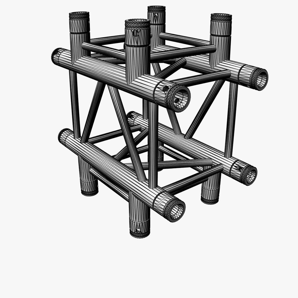 Square Truss Cross and T- Junction 31 3D model_10