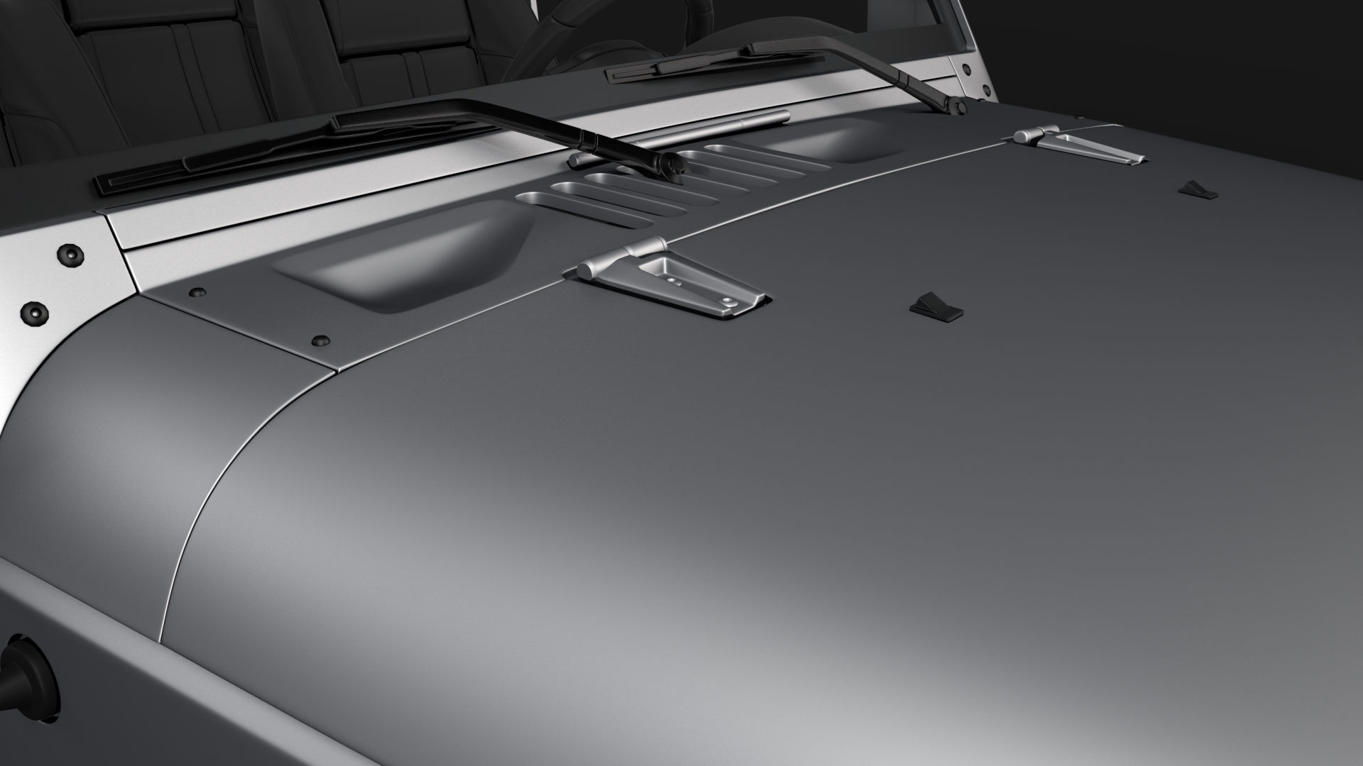 Jeep Wrangler Unlimited Willys Wheeler JK 2017 3D model_4