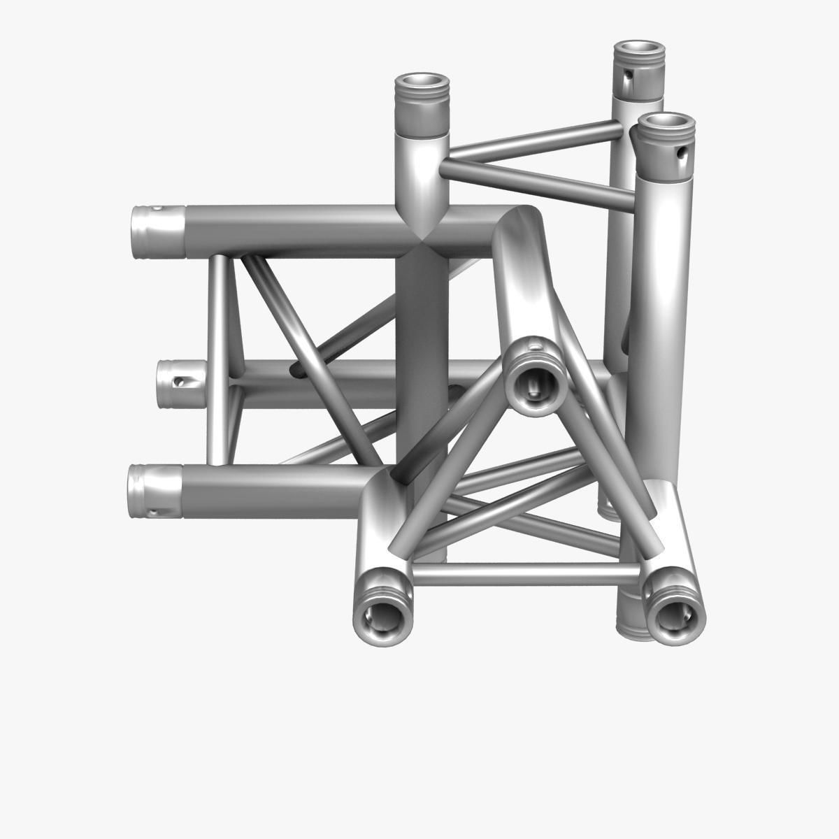 Triangular Truss Corner Junction 102 3D model_3
