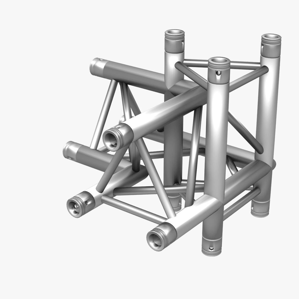 Triangular Truss Corner Junction 102 3D model_8