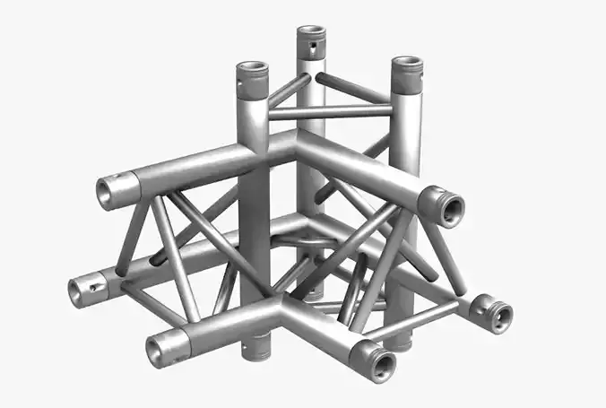 Triangular Truss Corner Junction 102 3D model