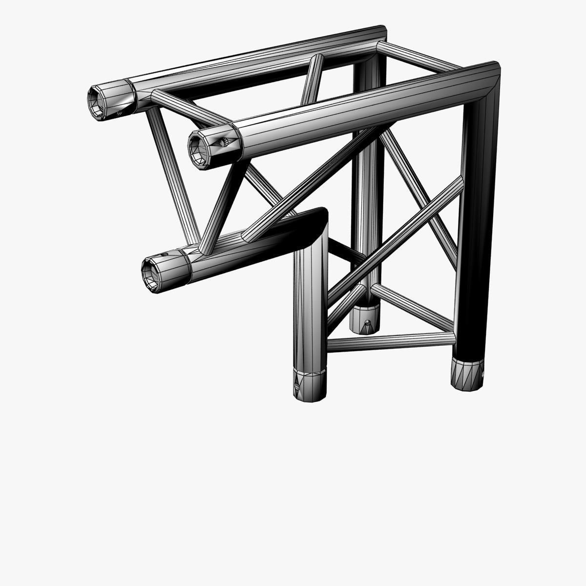 Triangular Truss Corner Junction 107 Free 3D model_2