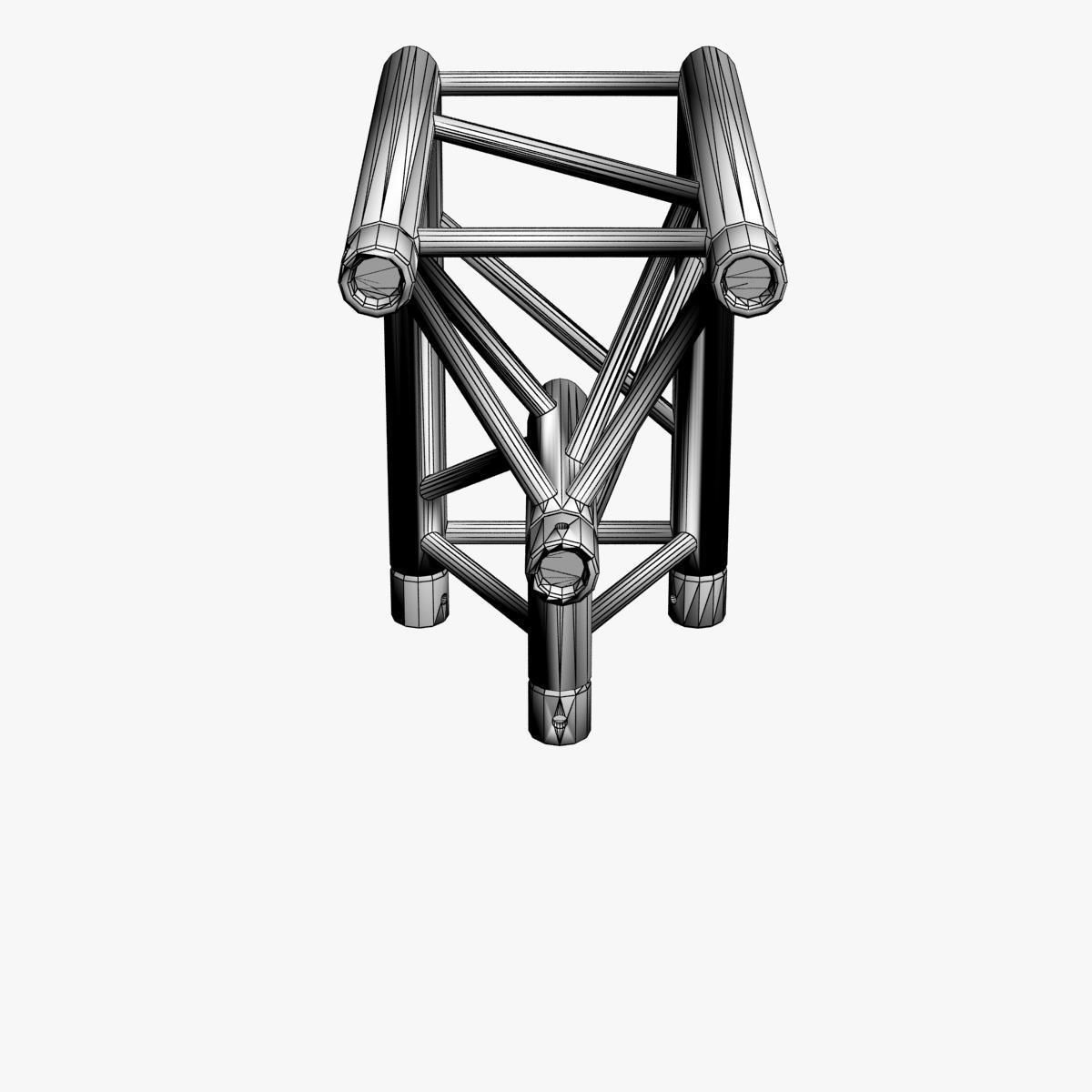 Triangular Truss Corner Junction 107 Free 3D model_8