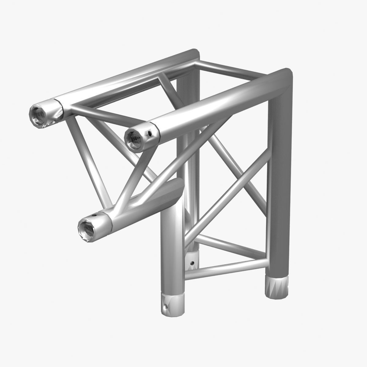 Triangular Truss Corner Junction 107 Free 3D model_9