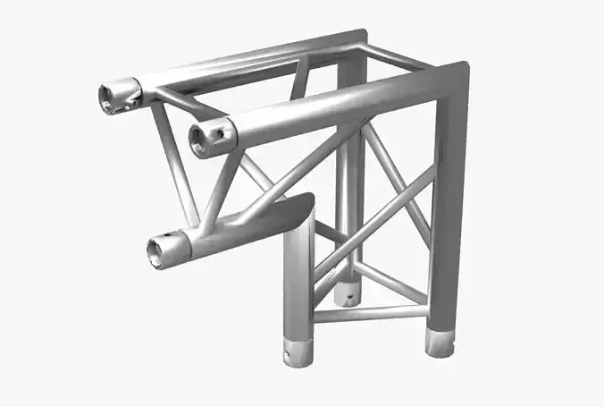 Triangular Truss Corner Junction 107 Free 3D model