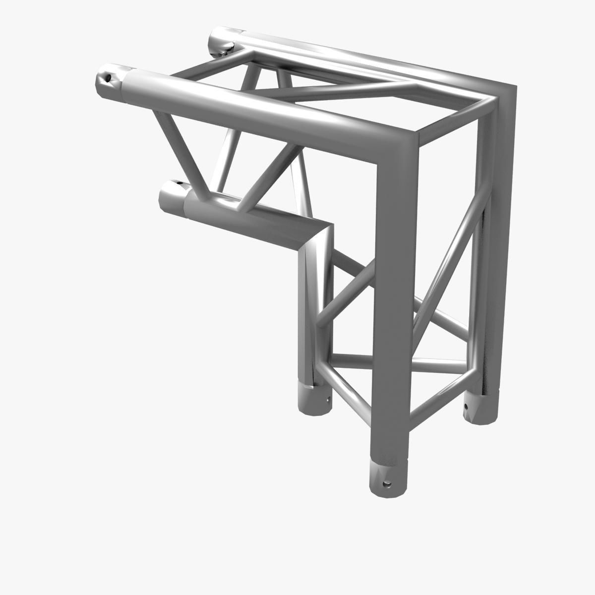 Triangular Truss Corner Junction 107 Free 3D model_6