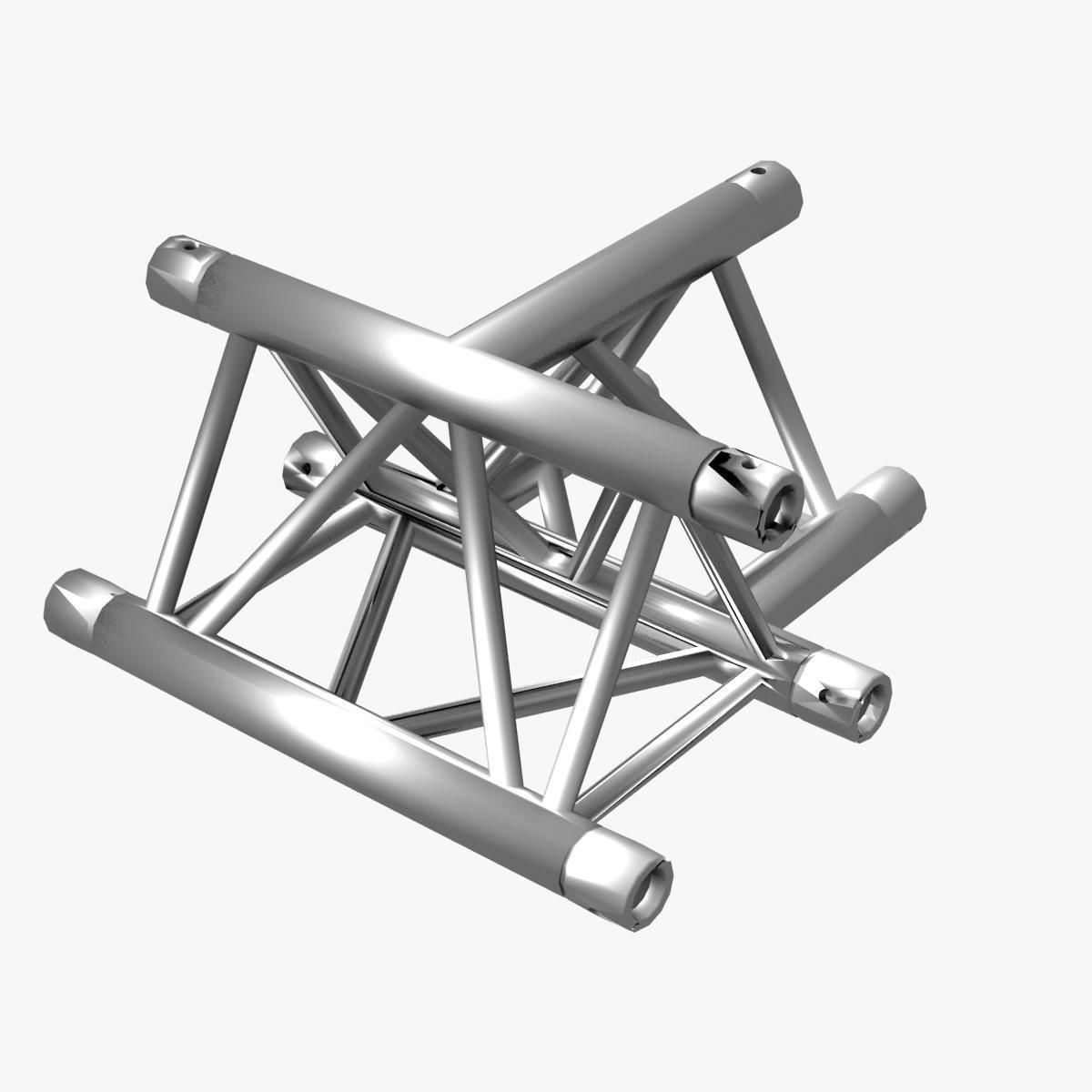 Triangular Truss Cros and T Junction 84 3D model_4
