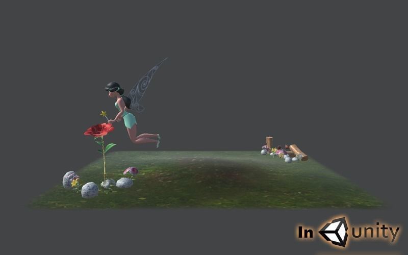 Animated Fairy Tales AR VR Unity 3dsmax Low-poly 3D model_5