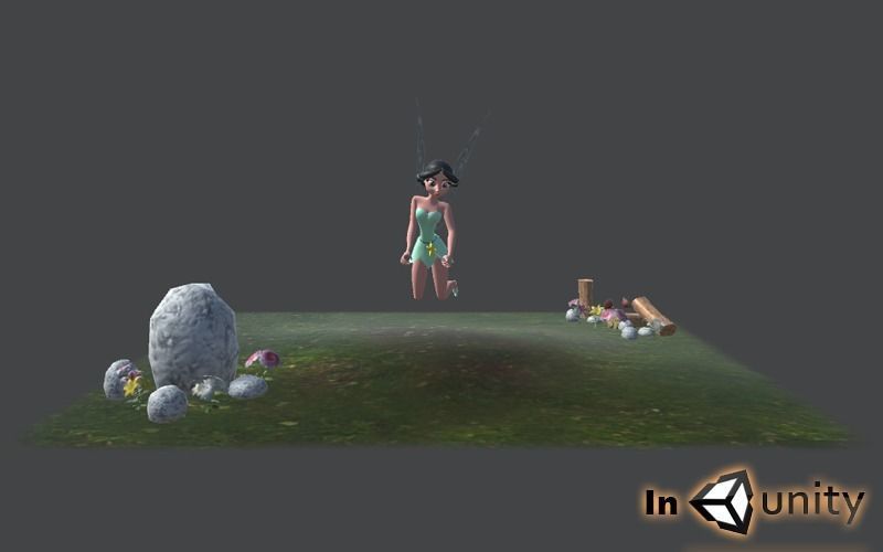 Animated Fairy Tales AR VR Unity 3dsmax Low-poly 3D model_4