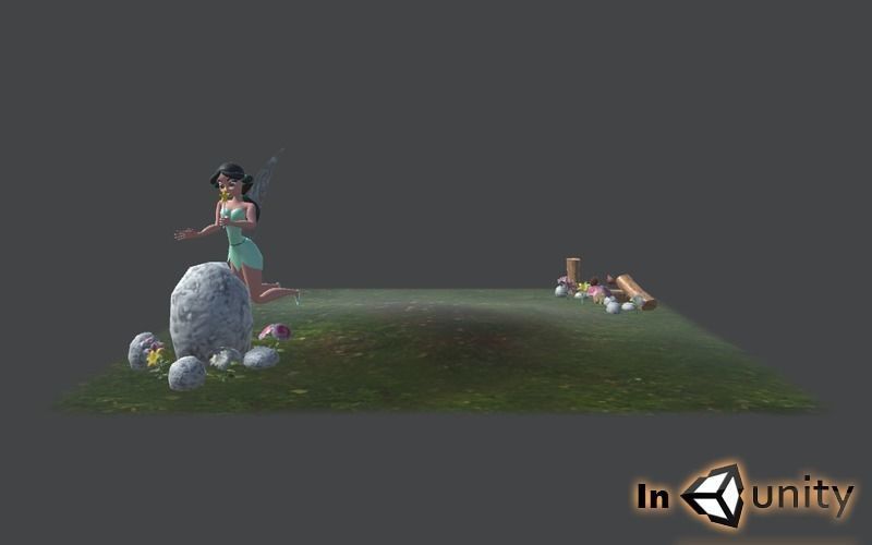 Animated Fairy Tales AR VR Unity 3dsmax Low-poly 3D model_3