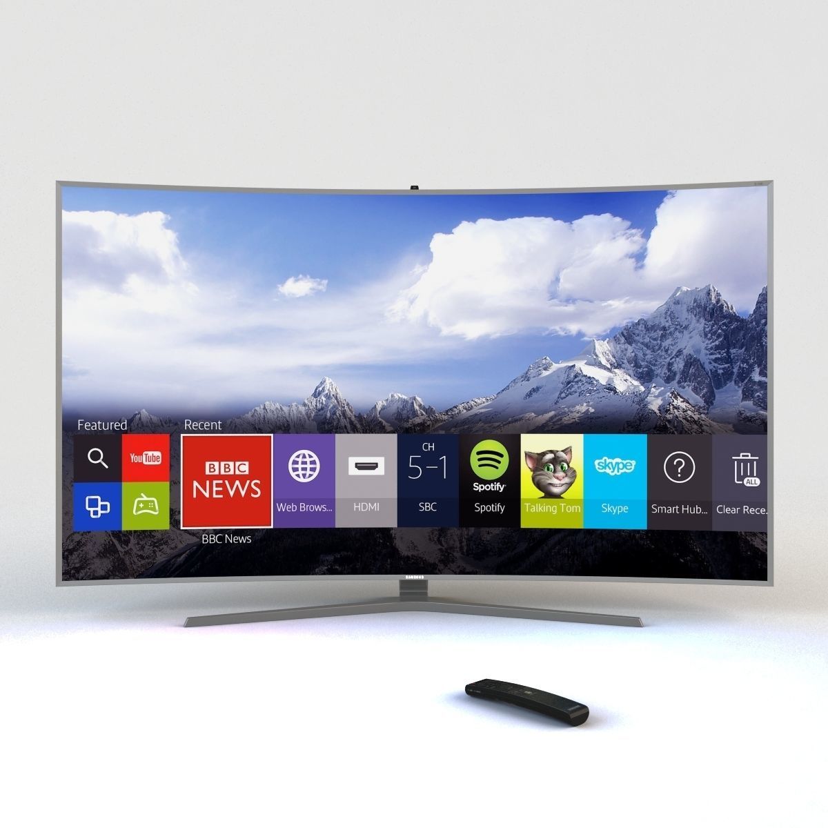 SUHD 4K Curved Smart TV JS9500 Series 9 3D model_6