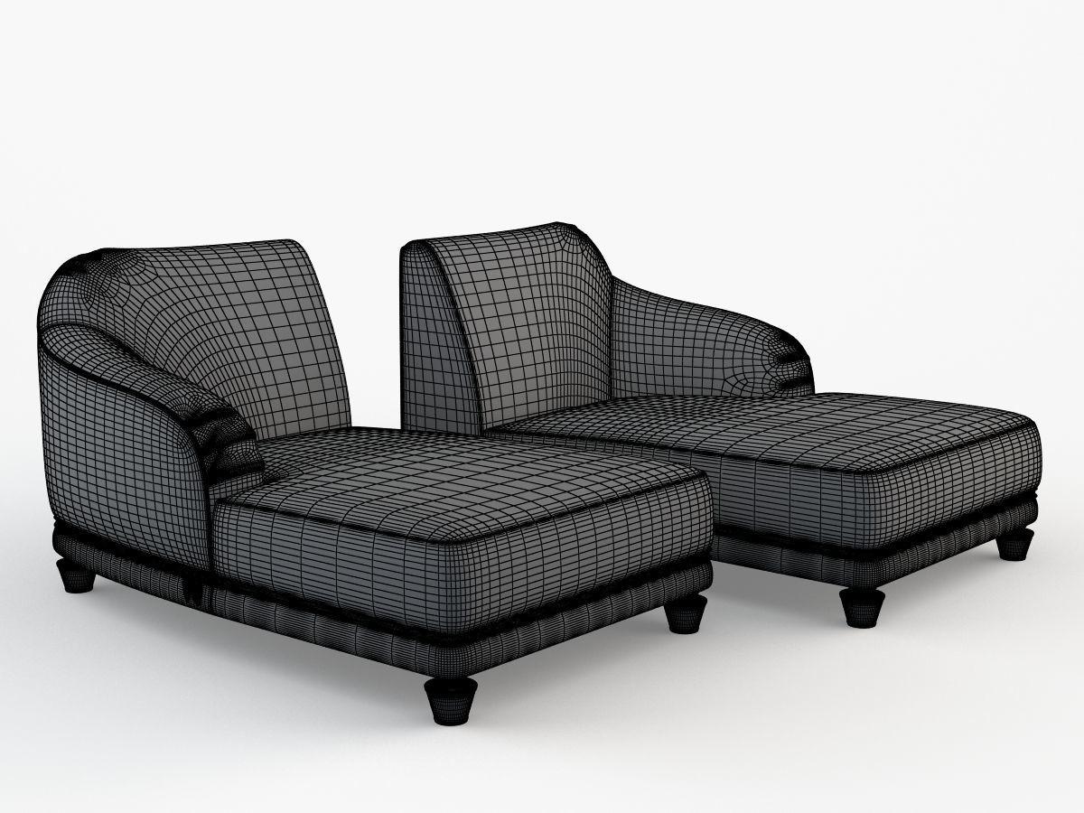 Chatam couch 3D model_6