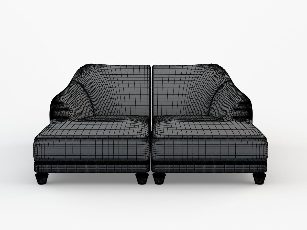 Chatam couch 3D model_8