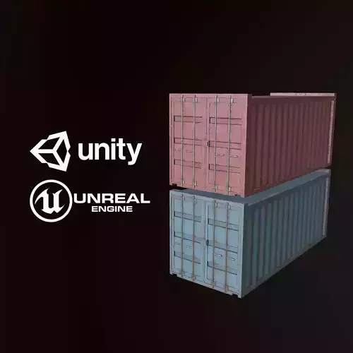 Shipping Container - PBR Game Ready