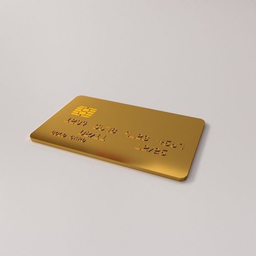 Gold Card 3D model