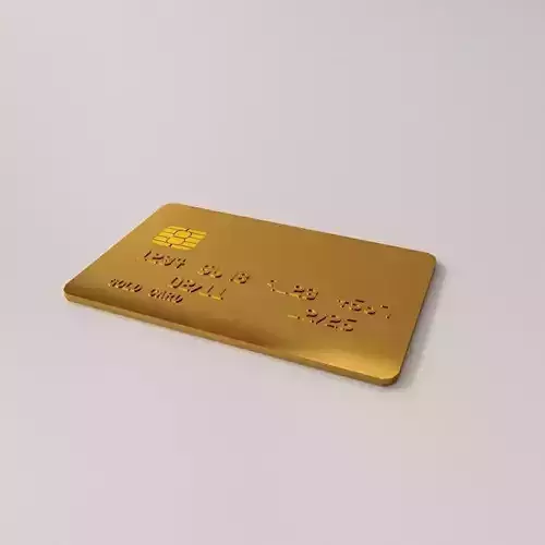 Gold Card 3D model