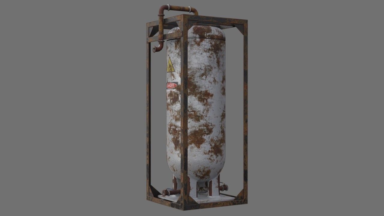 Oil Storage 1G Low-poly 3D model_3