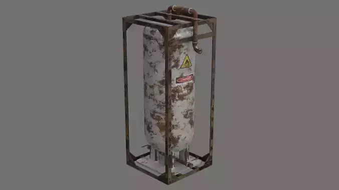 Oil Storage 1G Low-poly 3D model