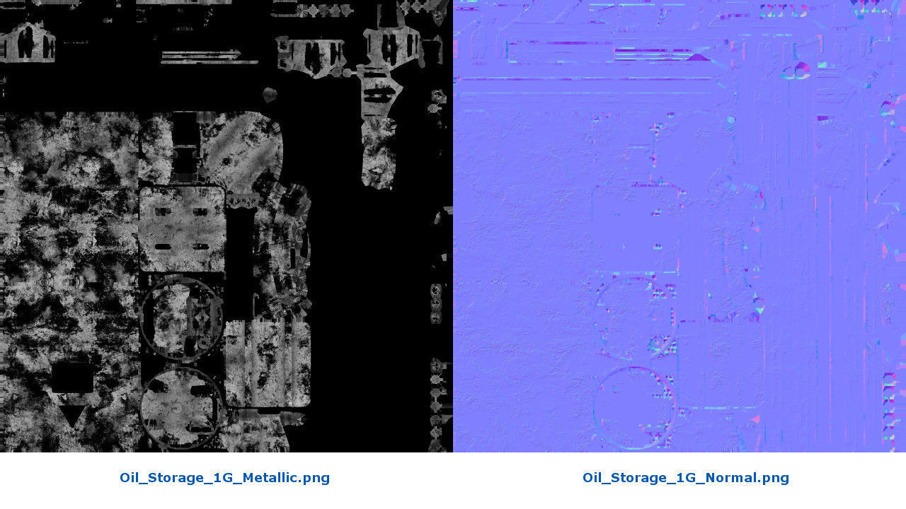 Oil Storage 1G Low-poly 3D model_8