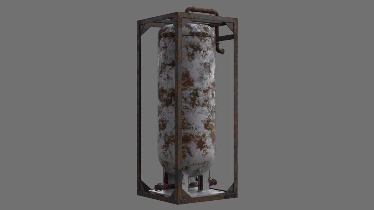 Oil Storage 1G Low-poly 3D model_1