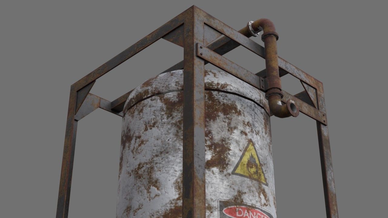 Oil Storage 1G Low-poly 3D model_5