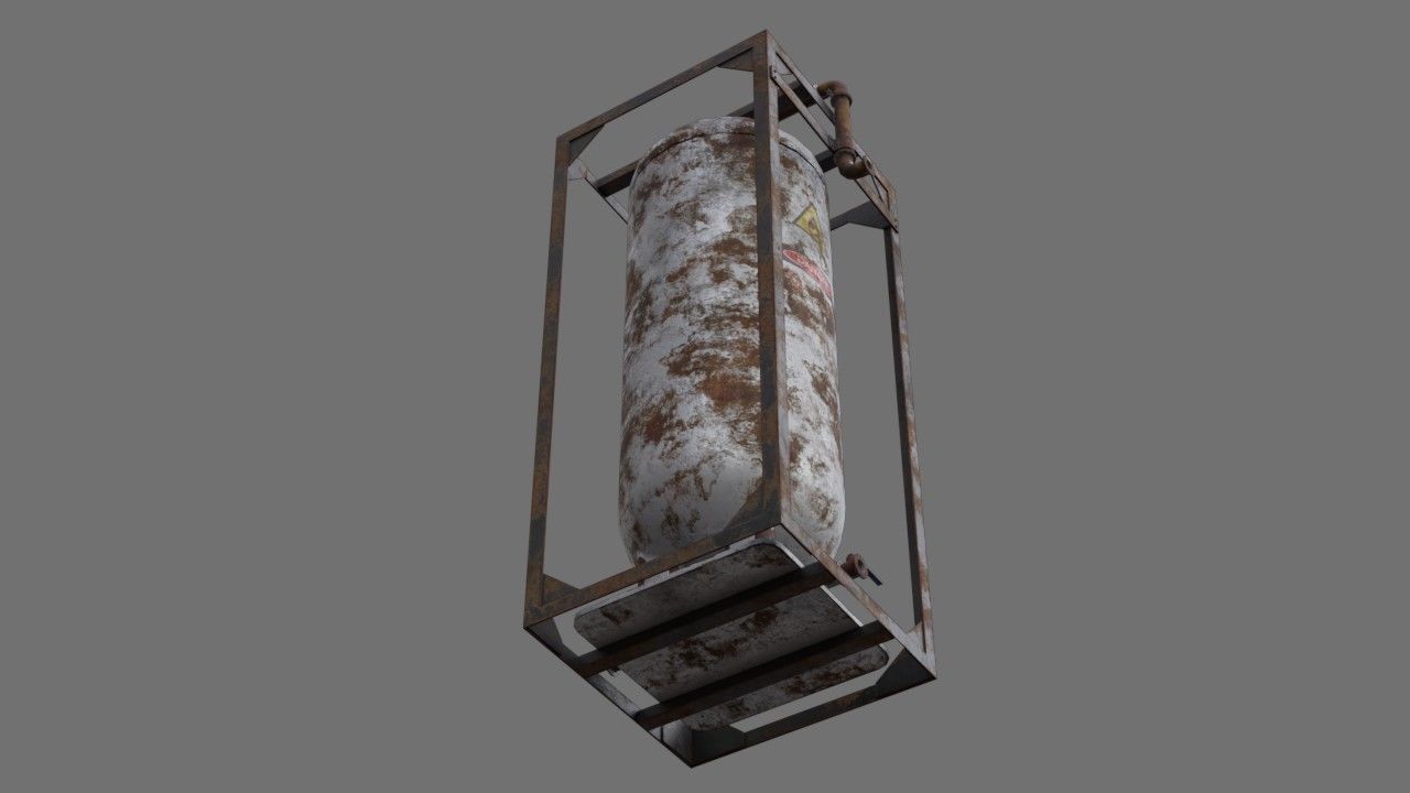 Oil Storage 1G Low-poly 3D model_4