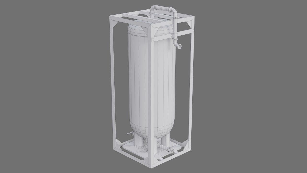 Oil Storage 1G Low-poly 3D model_6