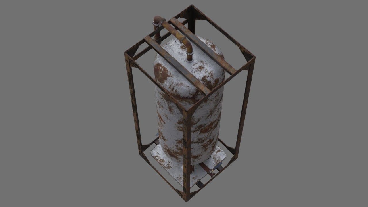 Oil Storage 1G Low-poly 3D model_2