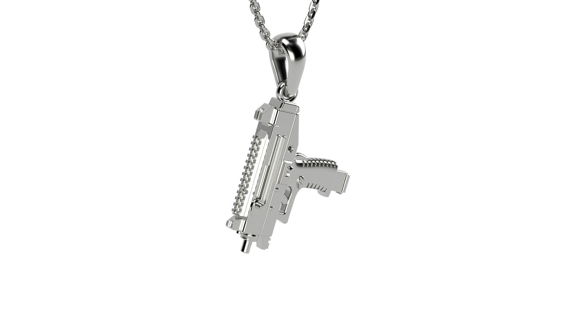 Gun Pendant bundle  3D print model_15