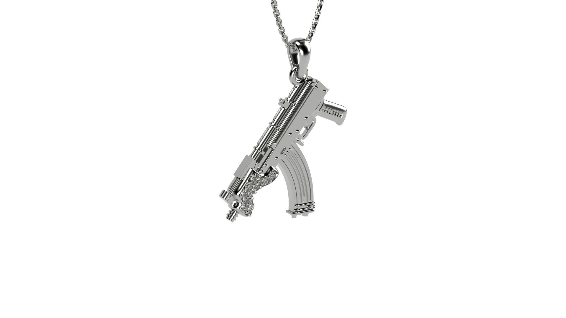 Gun Pendant bundle  3D print model_6