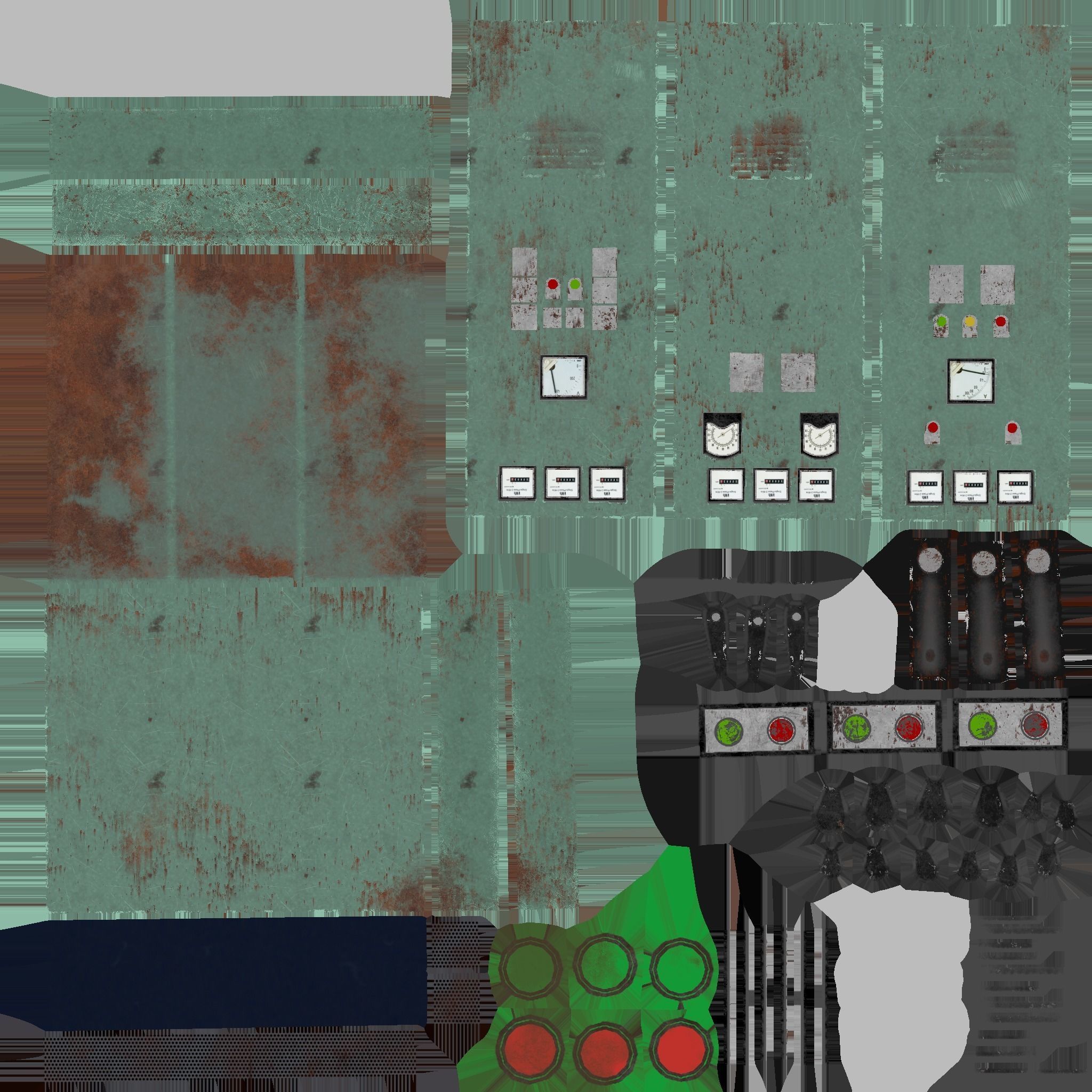 ELECTRIC PANEL - LOW POLY GAME ASSET Low-poly 3D model_5