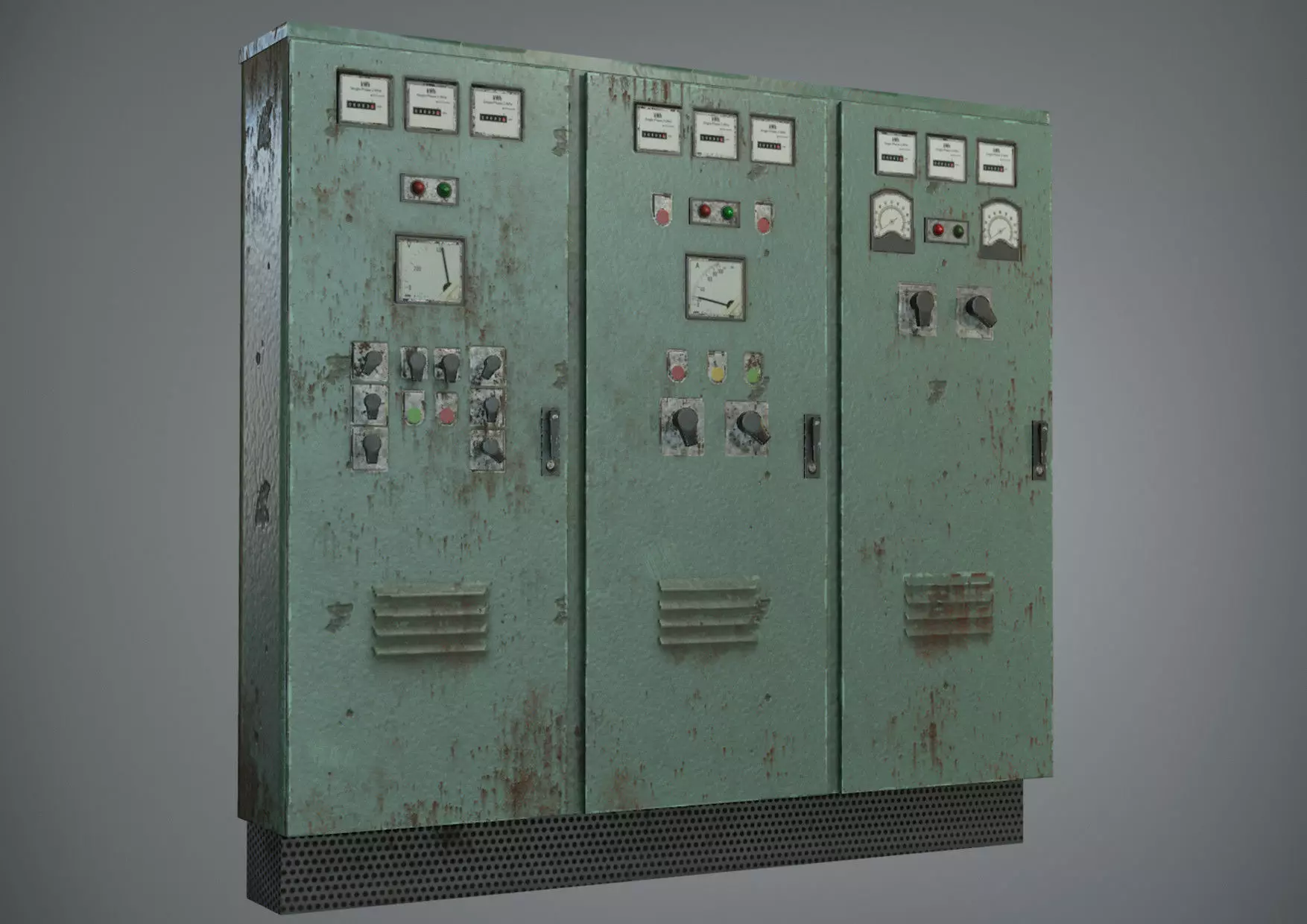 ELECTRIC PANEL - LOW POLY GAME ASSET Low-poly 3D model_0