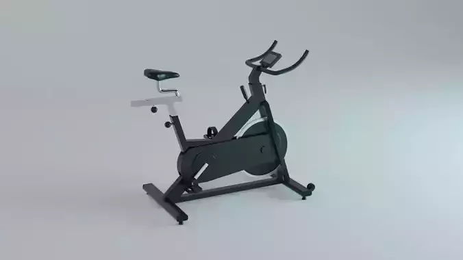 Spin Bike - Indoor Bicycle Gym Equipment Low-poly 3D model