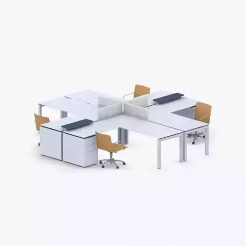 1315 - Office Table and Chairs Set