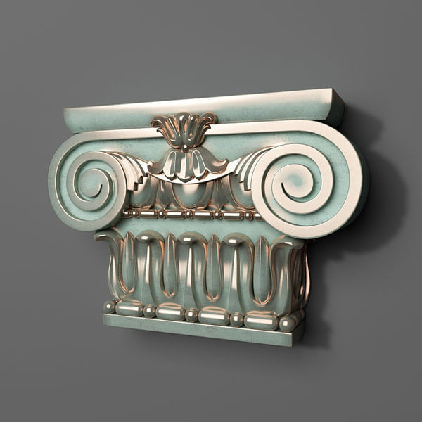 Capital greek column 3D print model_1
