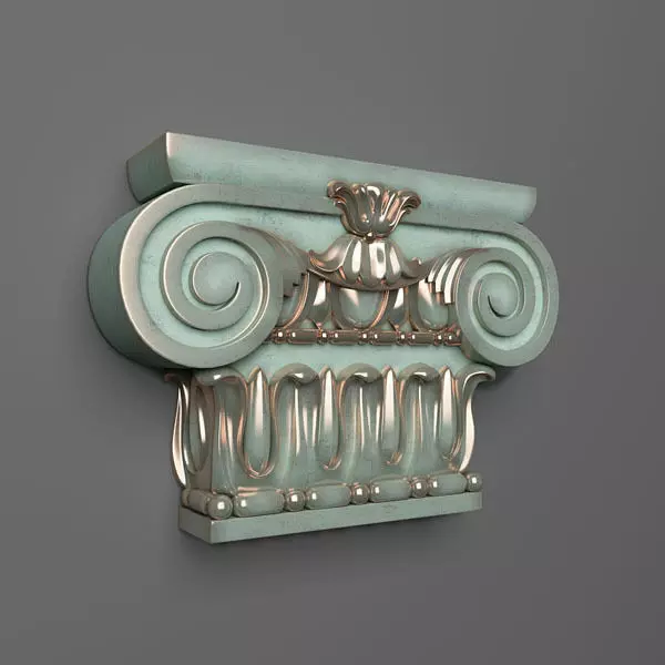 Capital greek column 3D print model_0