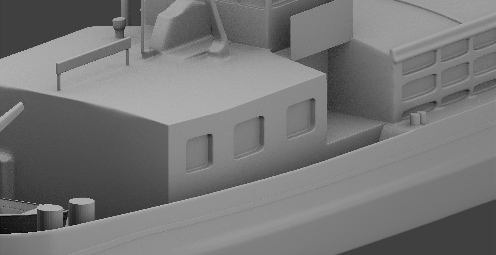 barge ship 3D model_14