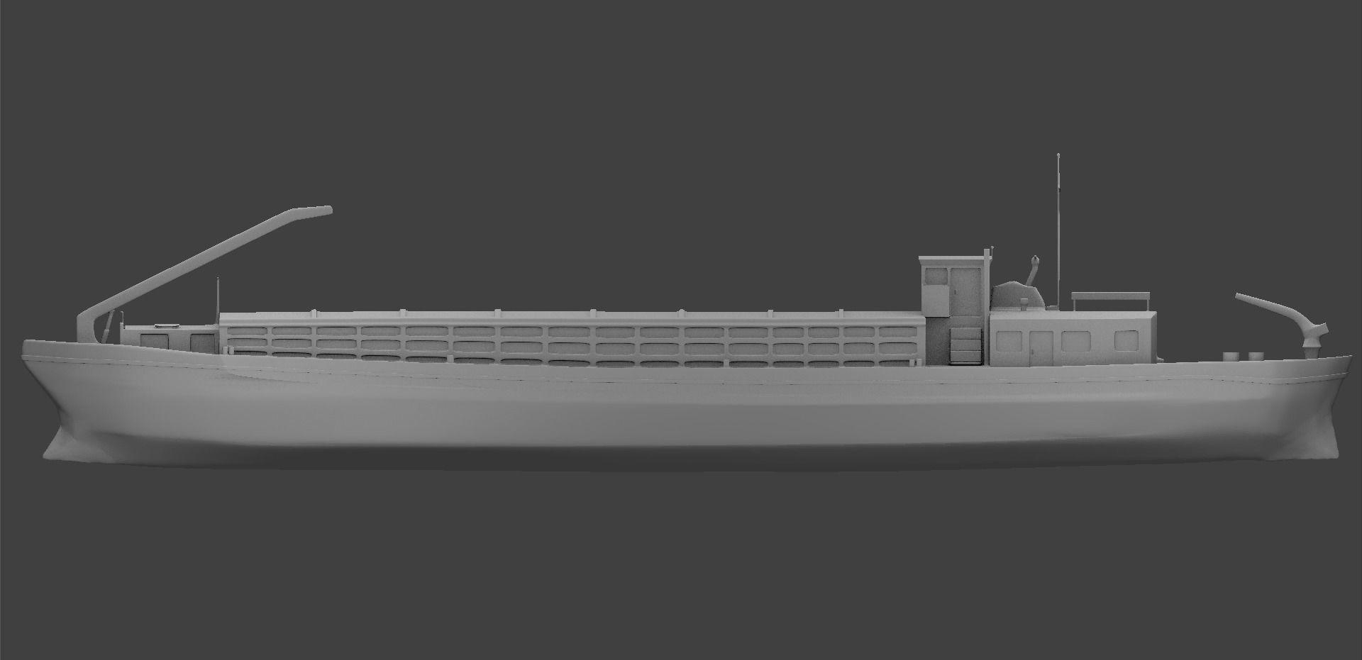 barge ship 3D model_4