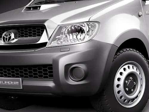 Toyota Hilux single cab 3D model_2
