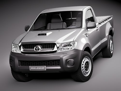 Toyota Hilux single cab 3D model_1