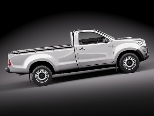 Toyota Hilux single cab 3D model_6