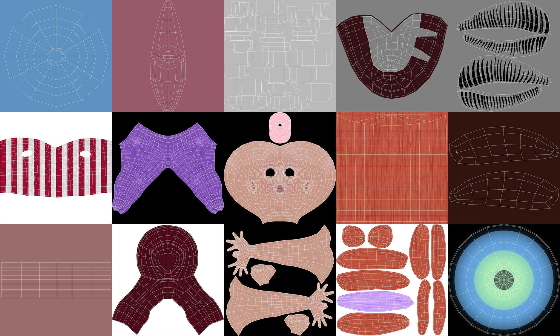 Anna Rigged Low-poly 3D model_19