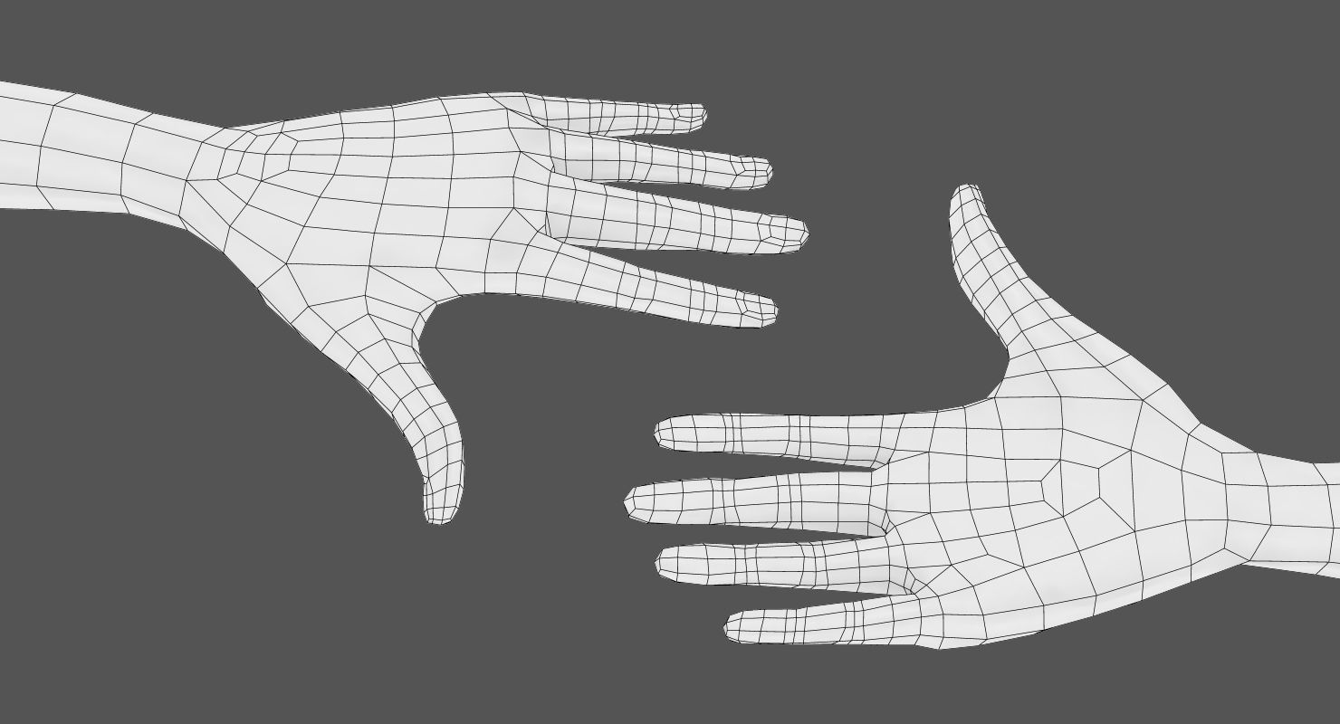 Anna Rigged Low-poly 3D model_16