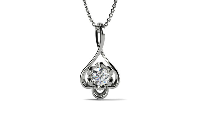 Simple Flower Pendant 3D print model