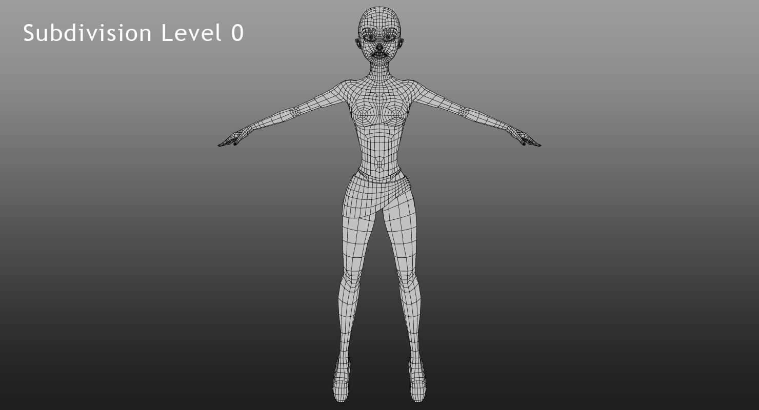 Jenny Rigged Low-poly 3D model_8